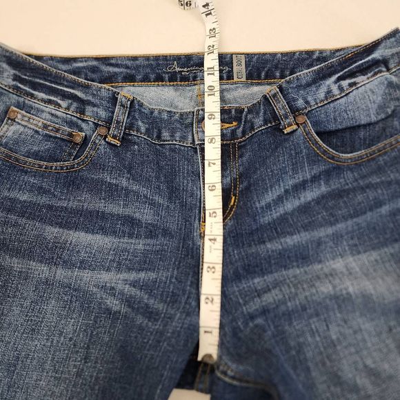 American Rag Cie Curvy Boot Leg Jeans Women's Blue Size 13R - Picture 9 of 10